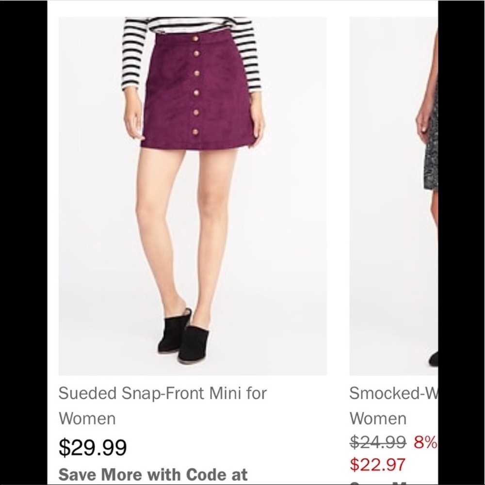 ✨NWT Sued Mini Skirt✨